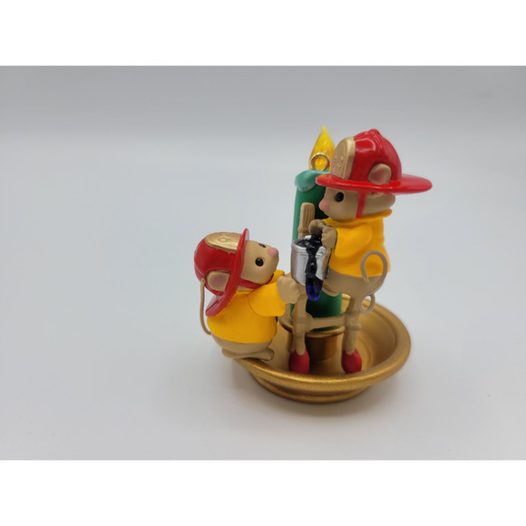 Hallmark Keepsake Ornament 1999 Flame-fighting Friends Mouse Candlestick‎ - Picture 4 of 7